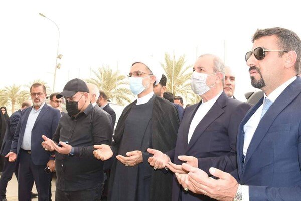 تصاویر حضور سفیر جدید ایران در محل شهادت سردار سلیمانی