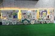 دیوار هوش و خلاقیت کودک در ایستگاه متروی تئاتر شهر