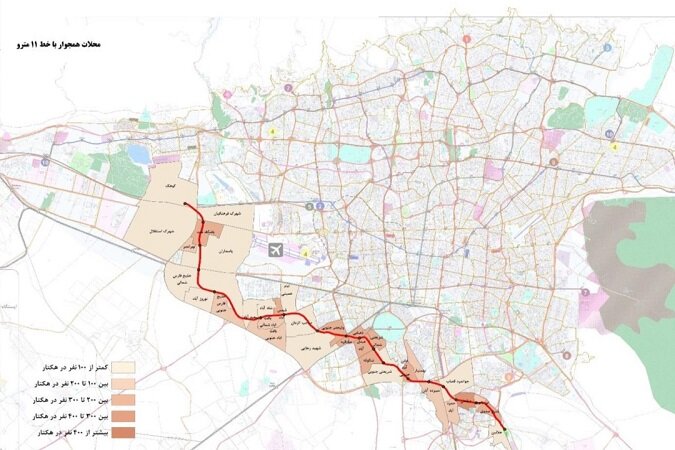 آغاز عملیات اجرایی پروژه احداث خط ۱۱ مترو تهران| این خط مترو کجاست و از چه مناطقی عبور میکند؟