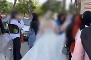 تصاویر «فشن شو عروس» در خیابان‌های بهارستان! | زنانِ بلاگر در قامت مدل‌های ولنگارِ عروس | واکنش نیروی انتظامی