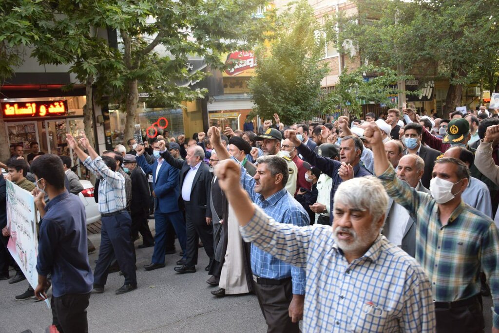 راهپیمایی مردم گلپایگان