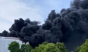 انفجار و آتش‌سوزی نزدیک فرودگاه ژنو | اولین تصاویر