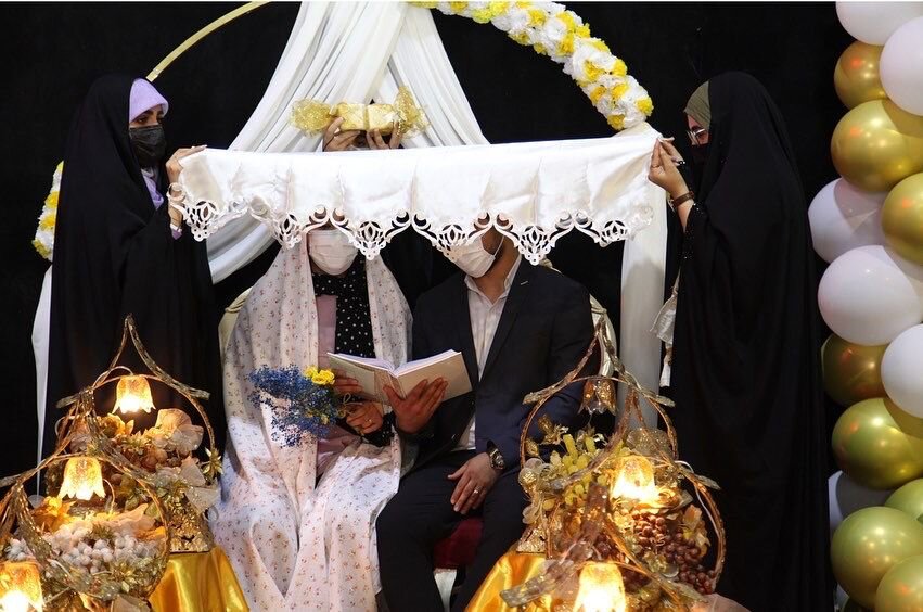 ۷۲ نوعروس از حسینیه راهی خانه بخت شدند