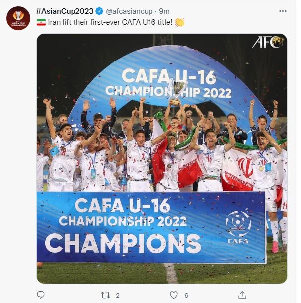 عکس | اولین قهرمانی بچههای فوتبال ایران در آسیا | تمجید AFC از تیم کاپیتان سابق پرسپولیس