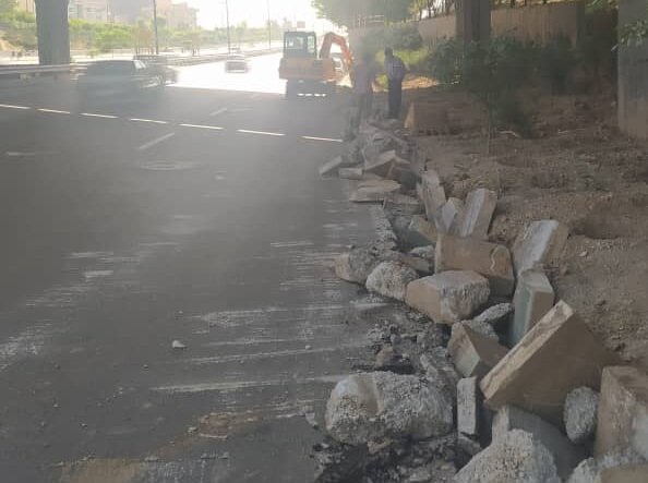 کاهش تصادفات بزرگراه شهید یاسینی با ساخت پهلوگاه