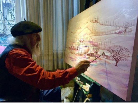 همه تابلوها و آثارم اعتراض به تخریب محیط زیست توسط انسان است | نقاش بهشت و تصویرگر باغهای ایرانی کیست؟