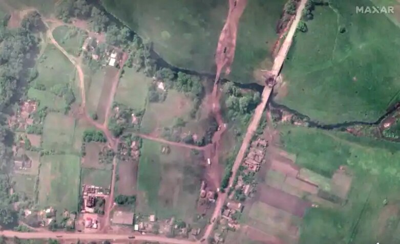 تصاویر ماهوارهای از میدانهای نبرد در شرق اوکراین