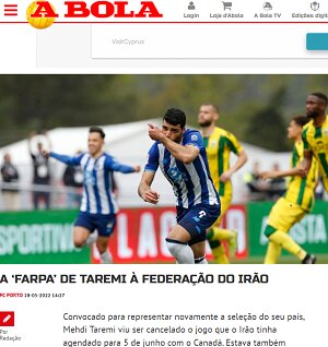 عکس | نیش طارمی به فدراسیون فوتبال | بازتاب انتقاد ستاره ایرانی در رسانه های پرتغالی