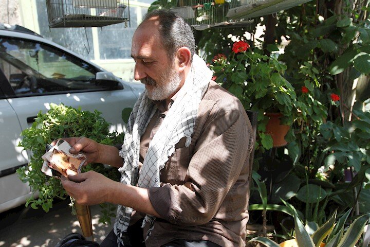 روشهای درمانی عجیب حاج علی | شکستهبندی پای خروس با گچ و نوارچسب