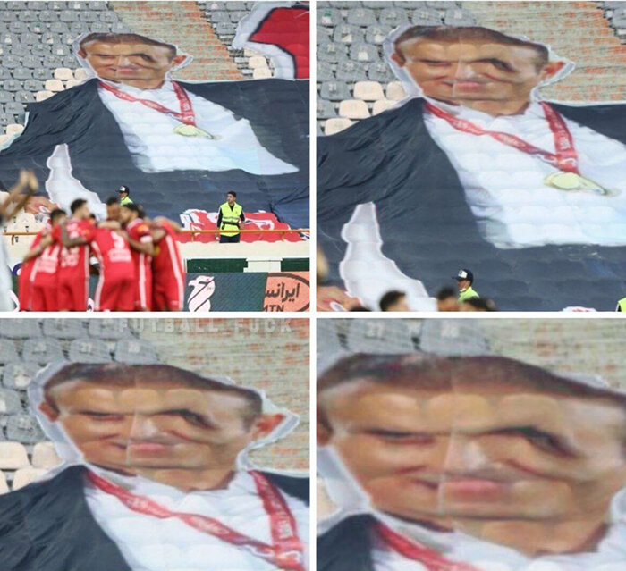 عکس | شکار تصاویر عجیب از چهره سرمربی پرسپولیس در ورزشگاه آزادی | چهره یحیی گل‌محمدی  به هم ریخت!