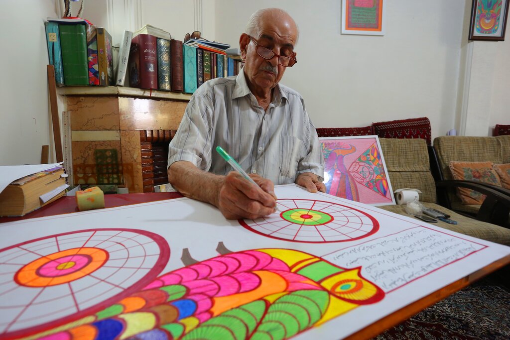 نانوایی که با نقاشی‌هایش در ۸۵سالگی جهانی شد 