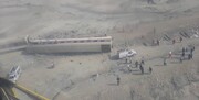 مقصر حادثه قطار مشهد - یزد معرفی شد | راننده بیل مکانیکی مقصر نشد؟