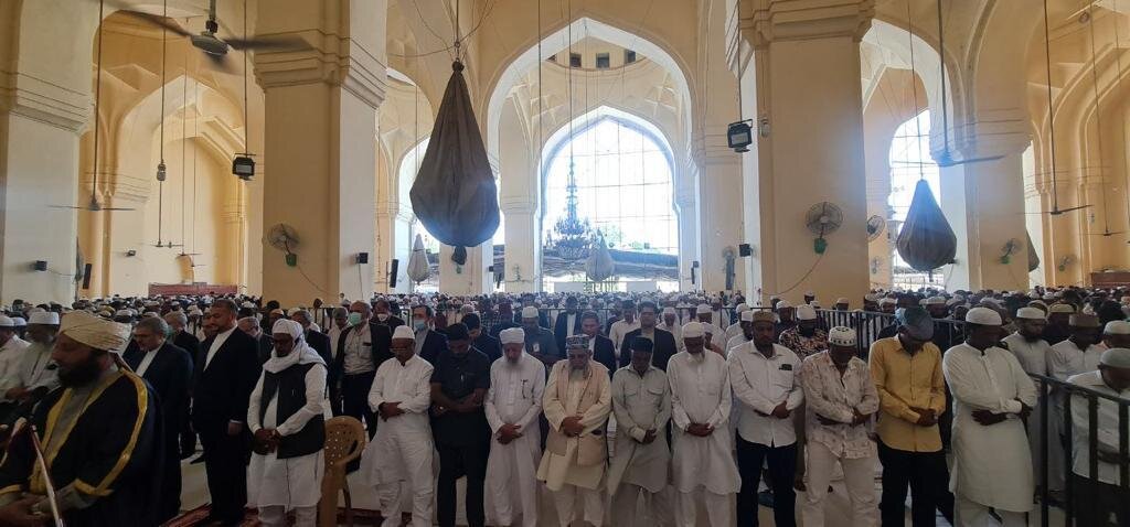 تصاویر حضور امیرعبداللهیان در نماز جمعه حیدرآباد هند