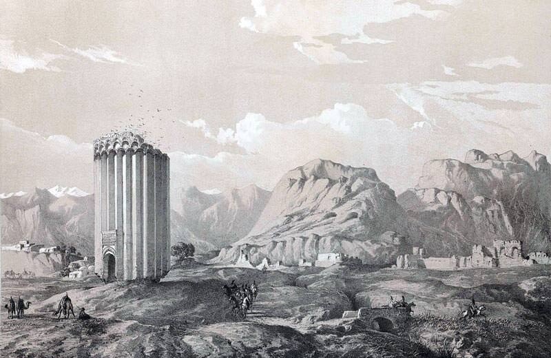 تصاویر قدیمی ترین ساعت خورشیدی تهران |  برج ۹۰۰ ساله شهر ری؛ راهنمای مسافران جاده ابریشم