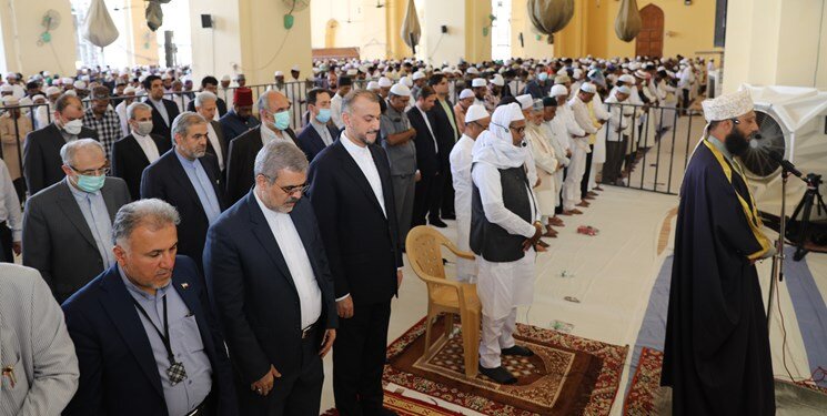 تصاویر استقبال گرم از امیرعبداللهیان در نماز جمعه حیدرآباد هند