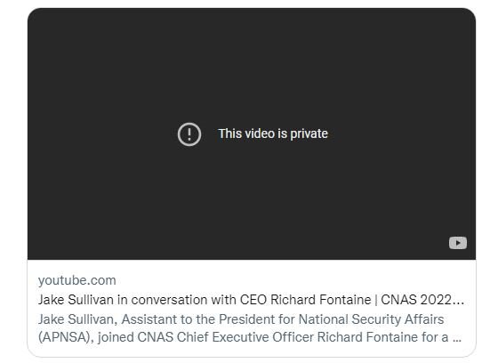 جیک سالیوان درباره تحریمها گاف داد | ویدئوی سخنرانی حذف شد