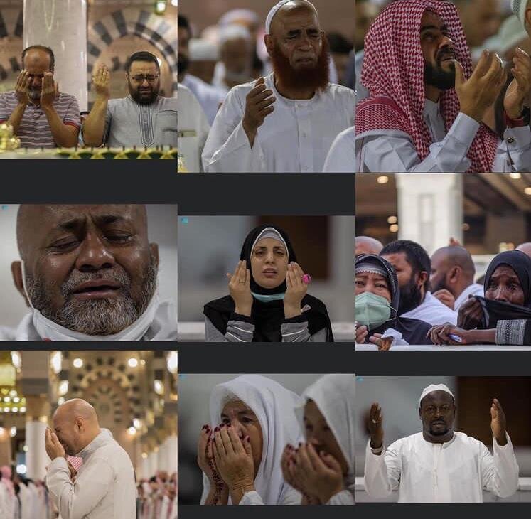 عکس | سجده در فرودگاه ؛ متفاوتترین سجده شکر زائران در مدینه منوره