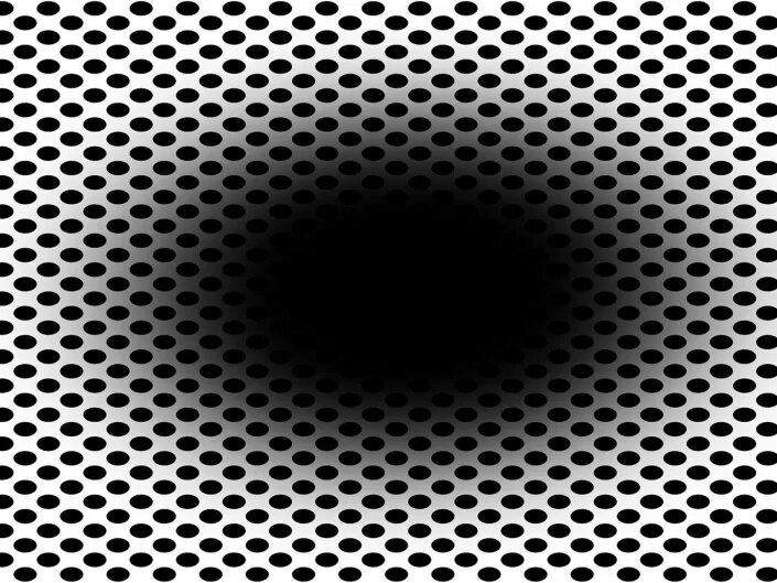تاریکی که میخواهد شما را ببلعد| این خطای دید مردمکهایتان را گشاد میکند optical illusion