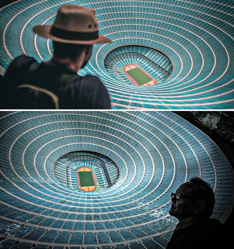 تصاویر | بزرگترین ورزشگاه فوتبال در جهان رونمایی شد | گنجایش یک میلیون نفری استادیوم شگفت انگیز