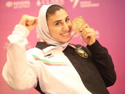 طلای ارزشمند بانوی ایرانی | دارنده مدال طلای آسیا مغلوب شد