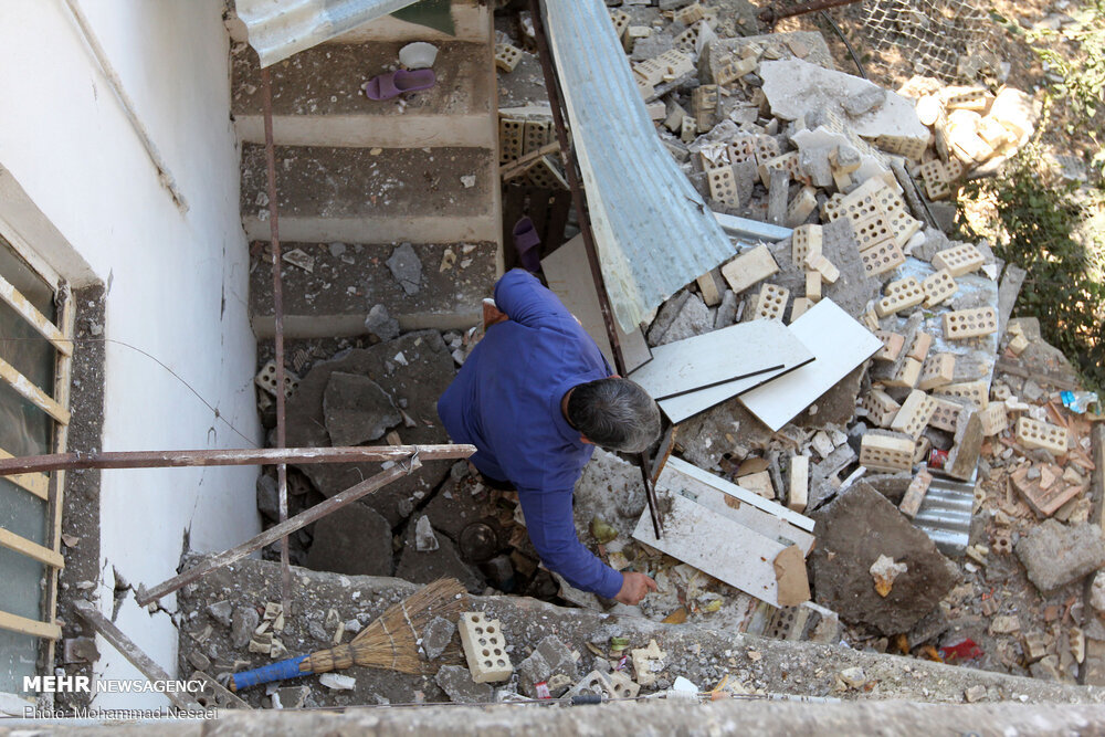 نوجوانی که از ترس زلزله خودش را از ٤ طبقه به پایین پرت کرد!  زلزله کیش