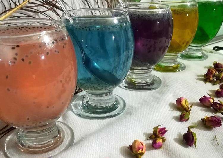 ۲ شربت خانگی خوشرنگ و طعم | طرز تهیه شربت پنیرک چند رنگ | با این ترفند شربت ریحان را خوشمزه درست کنید