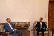 جزئیات دیدار بشار اسد و امیر عبداللهیان | موازنه در منطقه به نفع ما در حال تغییر است