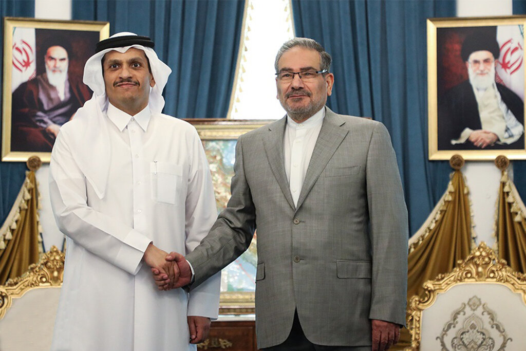 شمخانی و وزیر خارجه قطر