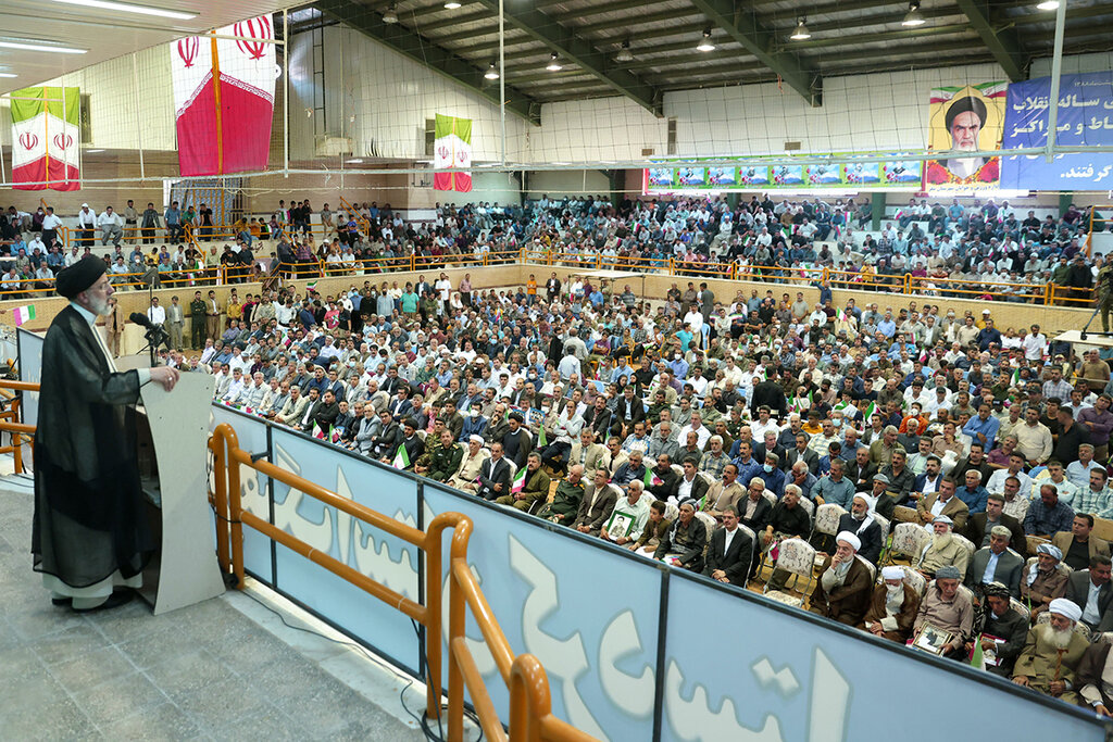 رئیسی - سخنرانی مردمی در سقز