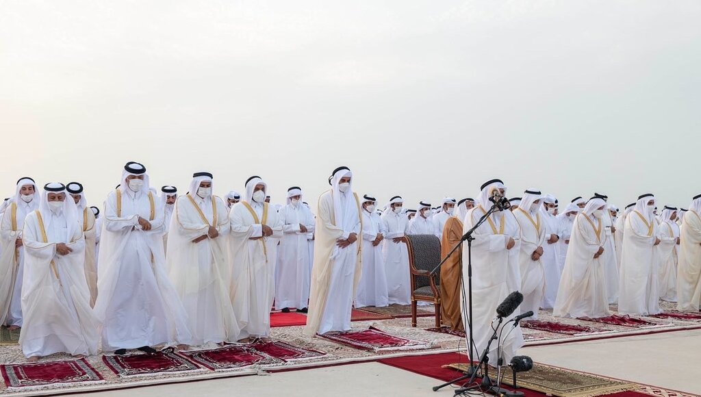 تصاویر نماز عید قربان در کشورهای عربی | پوشش زیبا و سنتی دختران غزه را ببینید