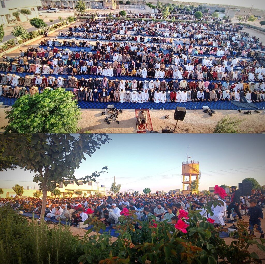 تصاویر نماز عید قربان در کشورهای عربی | پوشش زیبا و سنتی دختران غزه را ببینید