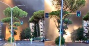 ببینید | آتش‌سوزی بزرگ؛ شرق رم پایتخت ایتالیا