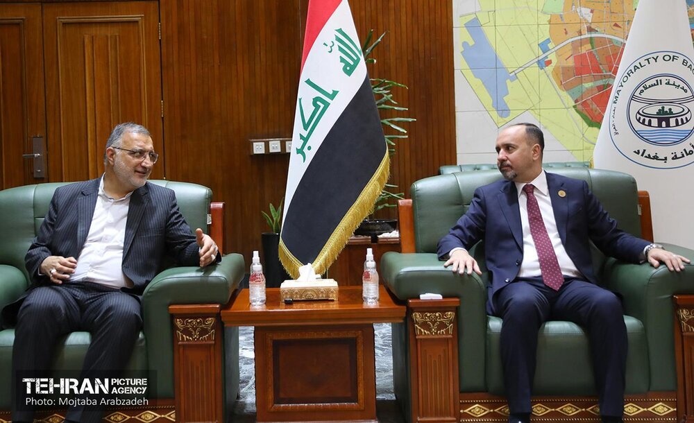 دیدار زاکانی با شهردار بغداد