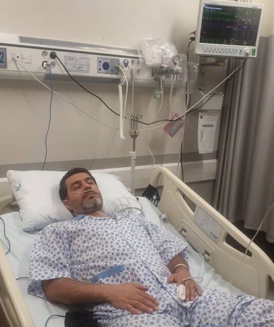 عکس | آخرین وضعیت افشین پیروانی | مدیر تیم پرسپولیس ممنوع الملاقات در CCU