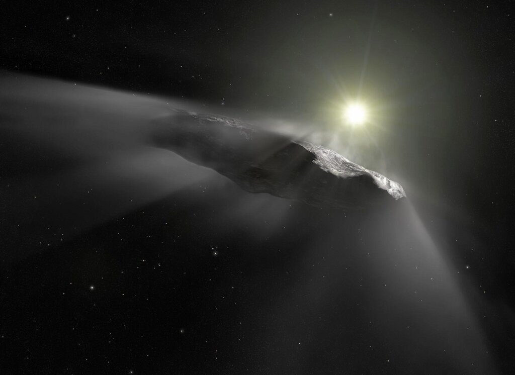 سنگ فضایی اسرارآمیز «اوموآموا»، (Oumuamua)