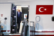 تصاویر ورود رئیس‌ جمهور ترکیه به تهران | چه کسی به استقبال اردوغان رفت؟