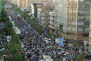 تصاویر هوایی از حضور ۳ میلیونی تهرانی‌ها در مهمانی ۱۰ کیلومتری غدیر