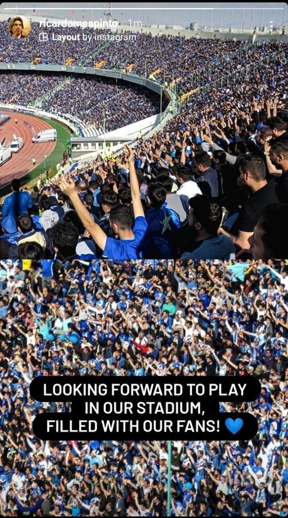 عکس | استوری خاص «ساپینتو» برای هواداران استقلال