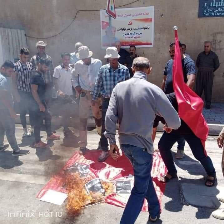 ببینید؛ خشم عراقی‌ها ادامه دارد؛ از آتش‌زدن پرچم ترکیه تا درخواست توقف مبادلات تجاری