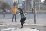 ببینید | تمرین قهرمان پرتاب دیسک زنان ایران در بیابان!