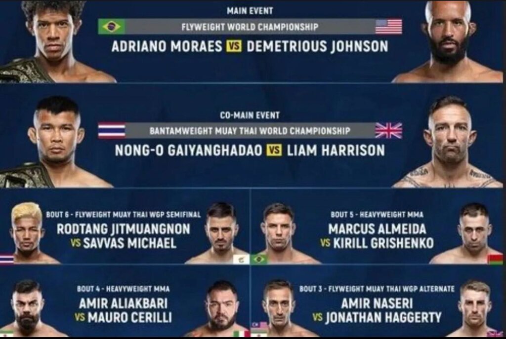 عکس| غول ایرانی به مصاف فایتر ایتالیایی میرود | مبارزه خبرساز دو ورزشکار در قفس سنگاپور