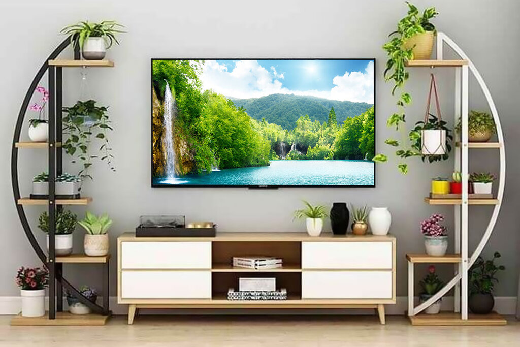 تصاویر | ۲ قانون و ۶ طرح برای دکوراسیون اطراف تلویزیون | با این روشها فضای نشیمن خود را دلپذیر کنید