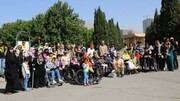 برپایی عصرانه شاد و ورزشی معلولان در باغ‌ راه فدک