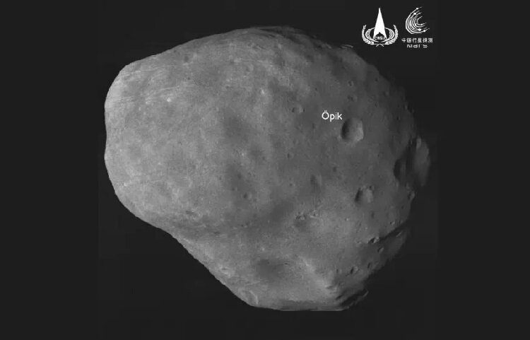 تصویری خیرهکننده از قمر فوبوس مریخ | شاهکار مدارگرد چینی به مناسبت دومین سالگرد ماموریتش