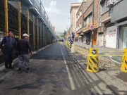 تصاویر | جزئیات عملیات عمرانی در مورد فرونشست حوالی میدان سپاه | خیابان باز شد