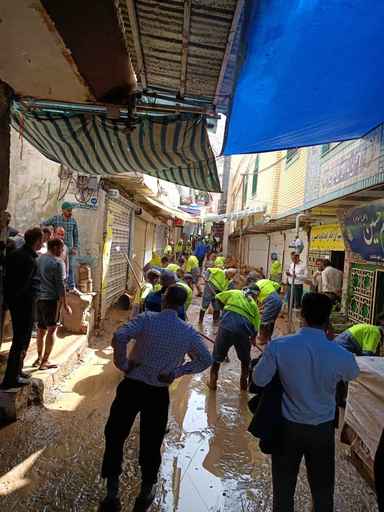 اولین تصاویر از میزان تخریب ها و امداد رسانی در سیل امامزاده داوود ۶ مرداد ۱۴۰۱