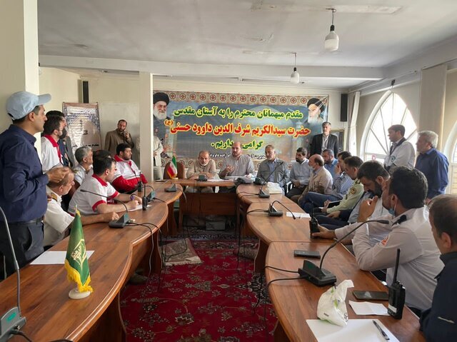 جلسه کمیته اضطراری مدیریت بحران پیرامون سیل غرب و جنوب تهران