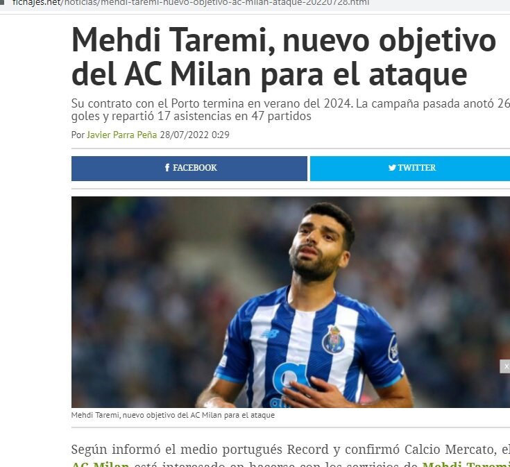 اصرار به جذب مهدی طارمی | دلیل تیم پرافتخار جهان برای خرید ستاره ایرانی پورتو