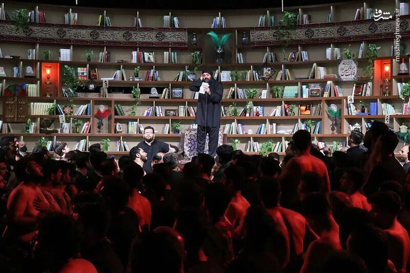 تصاویر دکور جالب و منحصربفرد هیئتالرضا با مداحی عبدالرضا هلالی