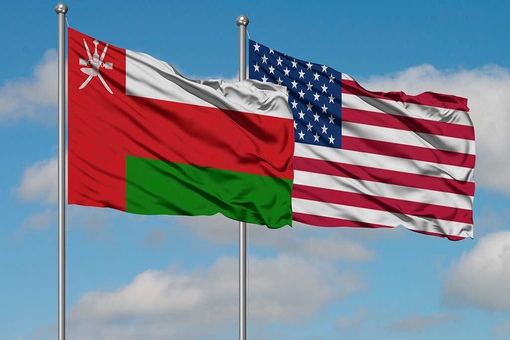 عمان - آمریکا - پرچم